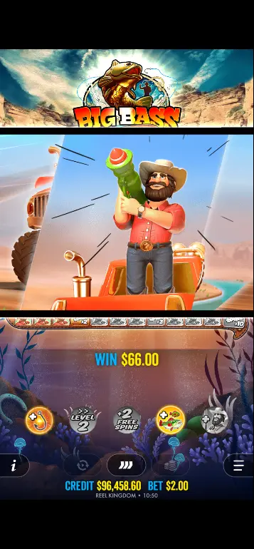Big Bass Splash Bazooka feature filling the grid with Fish money symbols